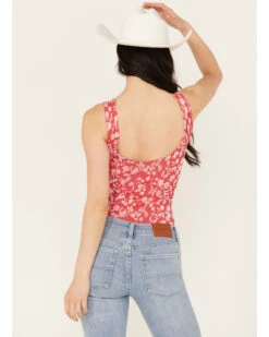 Free People Women's Clean Lines Printed Bodysuit -Cowgirl Edge Sales 2000390361 600 P4