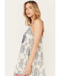 Angie Women's Halter Border Print Tier Dress -Cowgirl Edge Sales 2000391060 103 P2