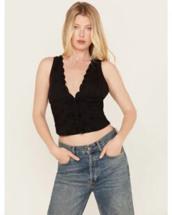 Free People Women's Nolan Cropped Tank Top 6 Free People Women's Nolan Cropped Tank Top -Cowgirl Edge Sales 2000392161 001 P1