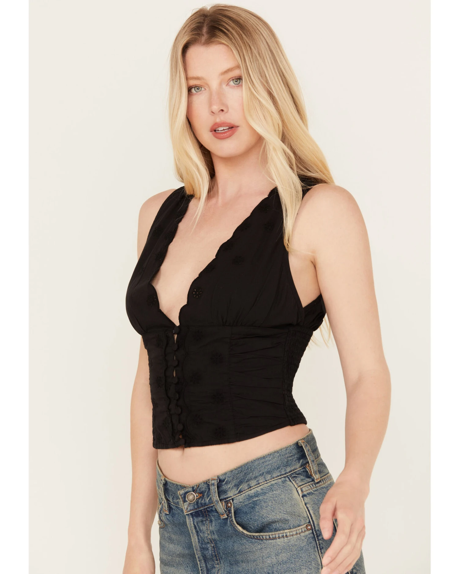 Free People Women's Nolan Cropped Tank Top 4 Free People Women's Nolan Cropped Tank Top - Image 4