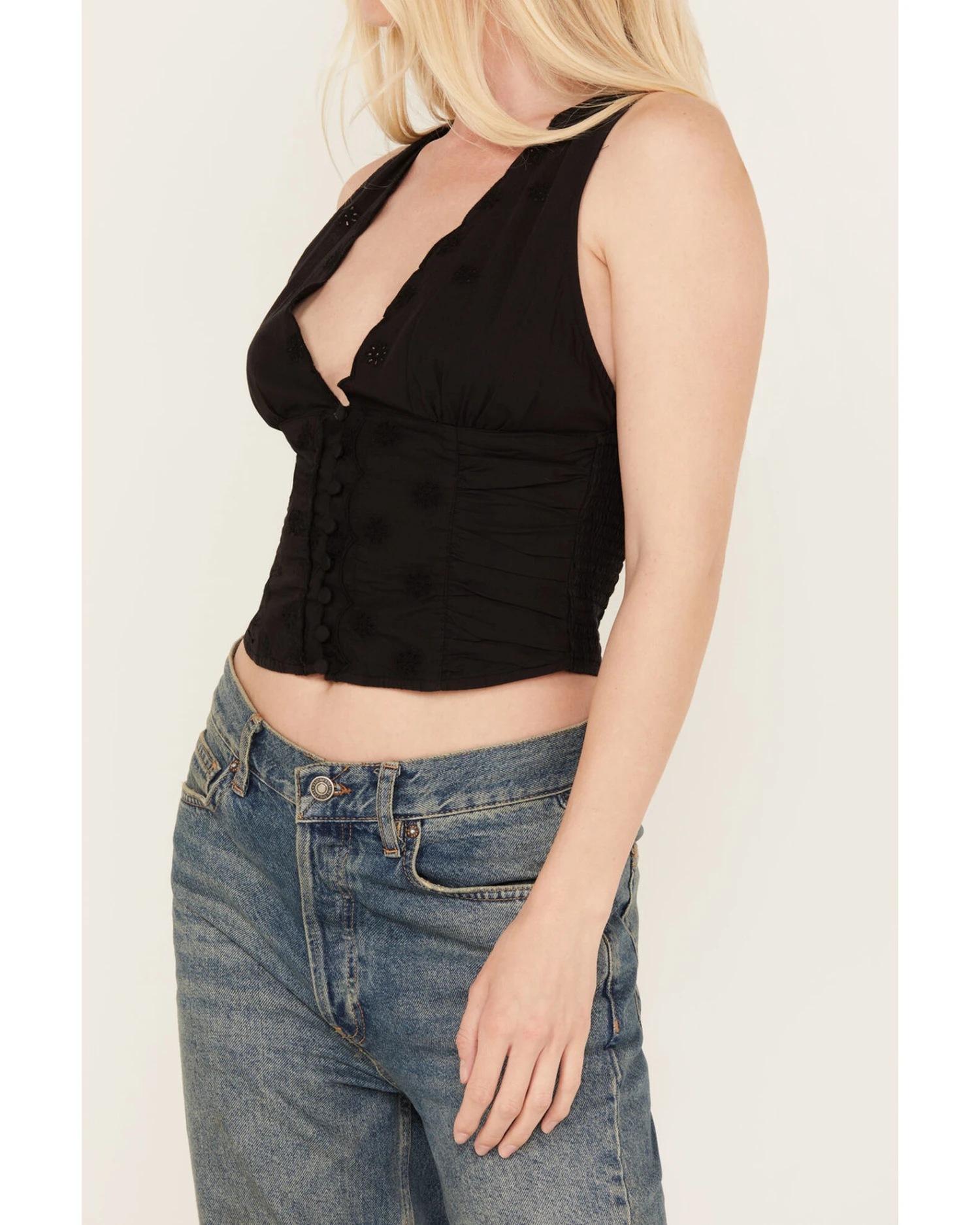 Free People Women's Nolan Cropped Tank Top 2 Free People Women's Nolan Cropped Tank Top - Image 2