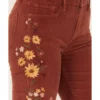 Driftwood Women's Rose High Rise Falling Sunflower Flare Jeans