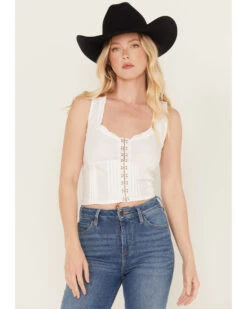 Free People Women's Amelia Corset -Cowgirl Edge Sales 2000393353 100 P1